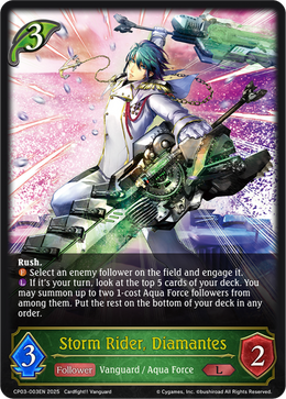 Storm Rider, Diamantes