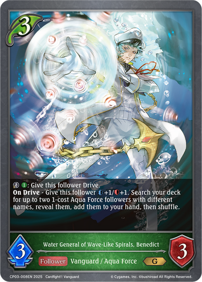 Water General of Wave-Like Spirals, Benedict