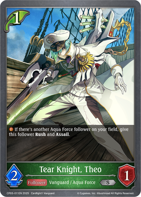 Tear Knight, Theo