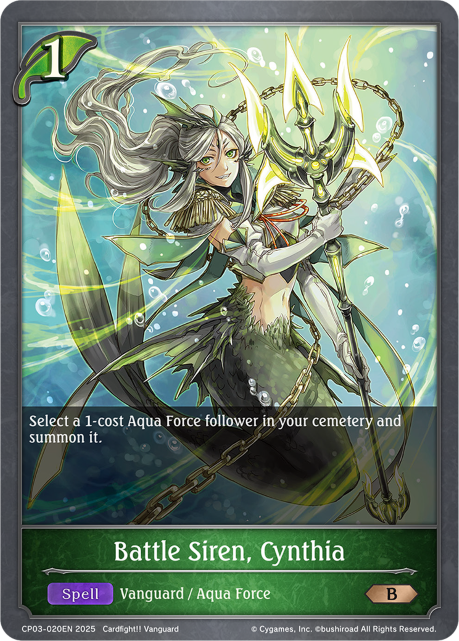 Battle Siren, Cynthia