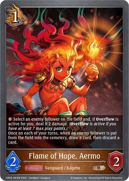 Flame of Hope, Aermo