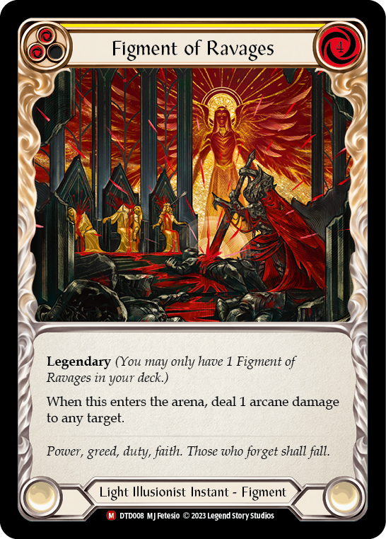 Figment of Ravages (Yellow) // Sekem, Archangel of Ravages