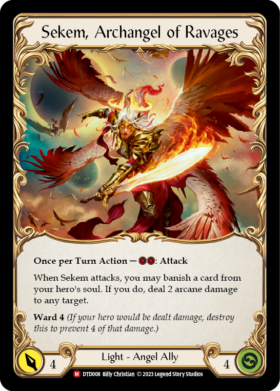 Figment of Ravages (Yellow) // Sekem, Archangel of Ravages