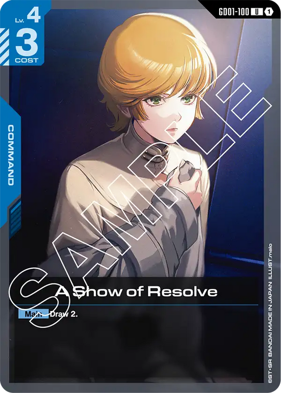 A Show of Resolve