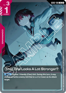 That One Looks A Lot Stronger