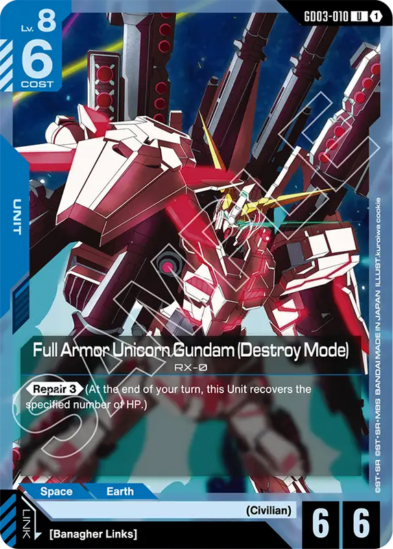 Full Armor Unicorn Gundam Destroy Mode
