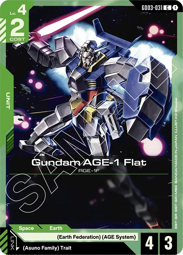 Gundam AGE 1 Flat