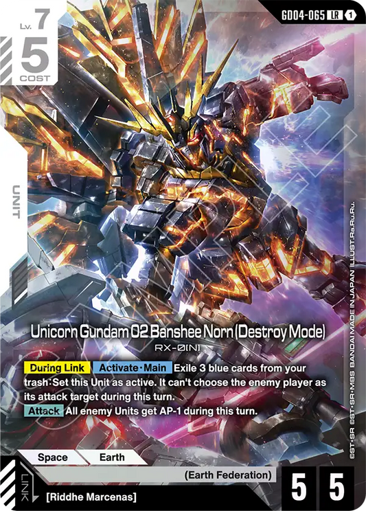 Unicorn Gundam 02 Banshee Norn Destroy Mode
