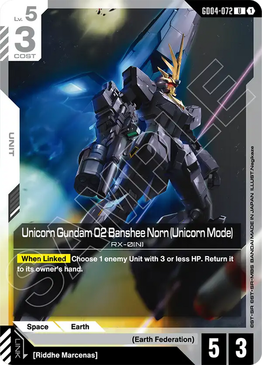 Unicorn Gundam 02 Banshee Norn Unicorn Mode
