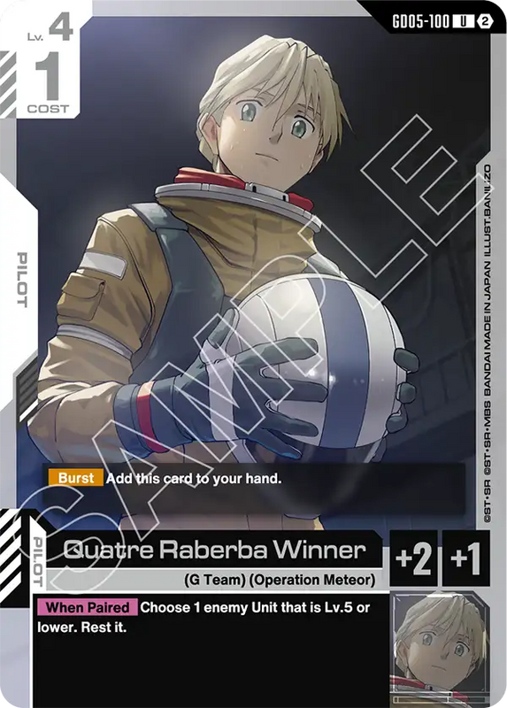 Quatre Raberba Winner GD05-100