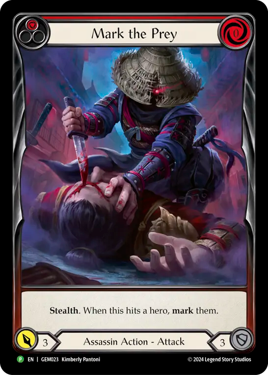 Marquer la proie (rouge)