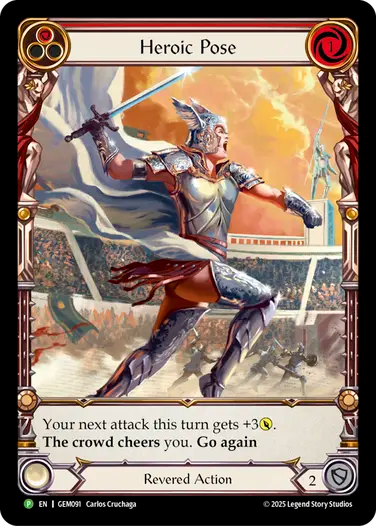 Heroic Pose (Red)