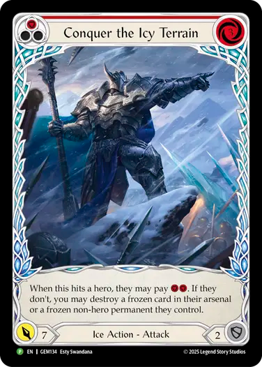 Conquer The Icy Terrain (Red)