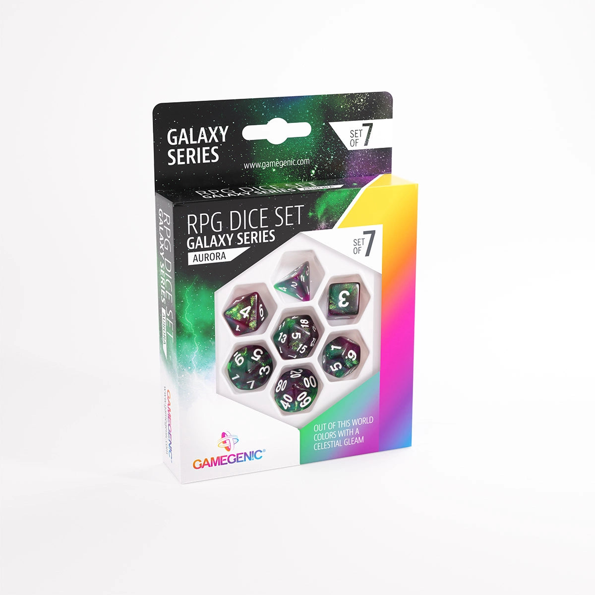 Gamegenic Galaxy Series RPG Dice Set (of 7)