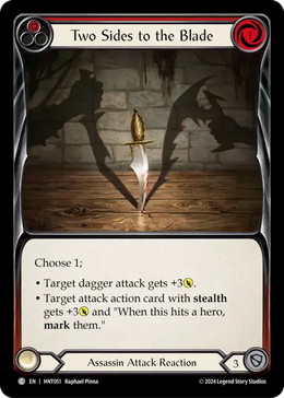 Two Sides to the Blade (Red)