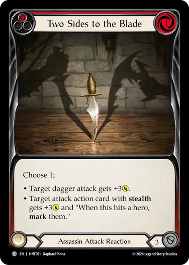 Two Sides to the Blade (Red)