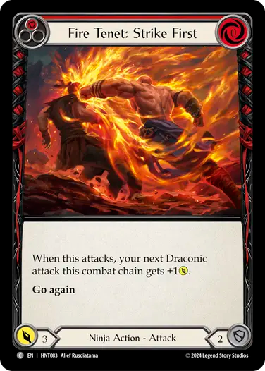 Fire Tenet: Strike First (Red)