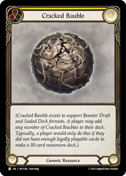 Cracked Bauble (Yellow)
