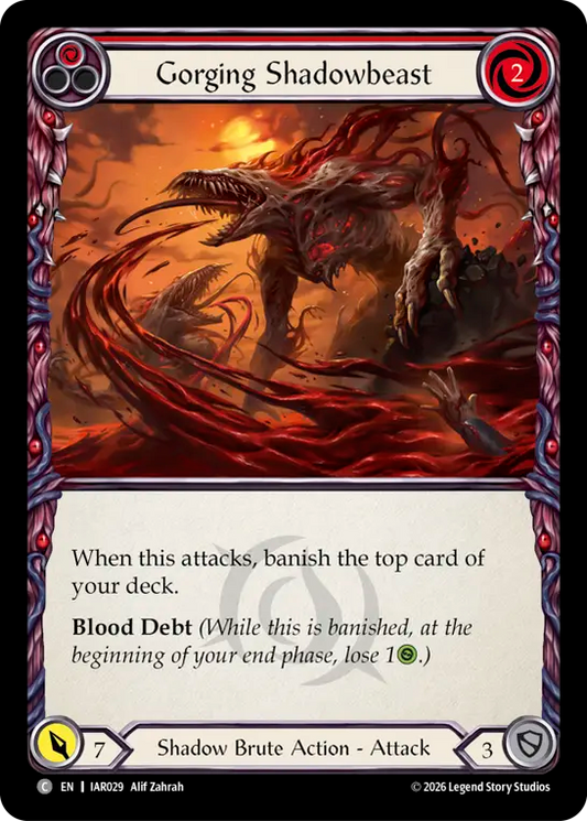 Gorging Shadowbeast (Red)