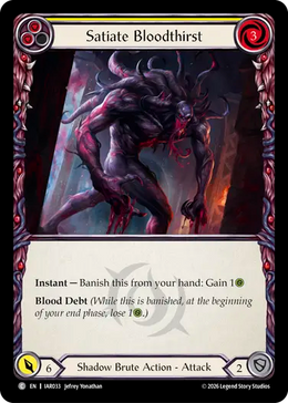 Satiate Bloodthirst (Yellow)