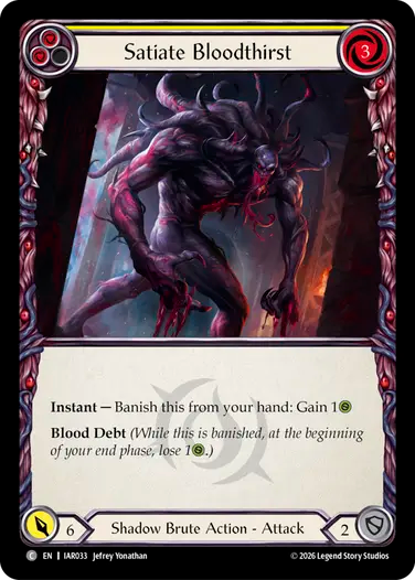 Satiate Bloodthirst (Yellow)