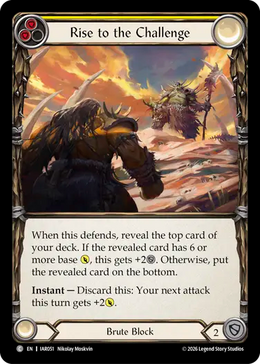 Rise to the Challenge (Yellow)
