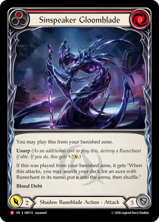Sinspeaker Gloomblade