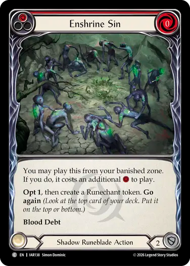 Enshrine Sin (Red)