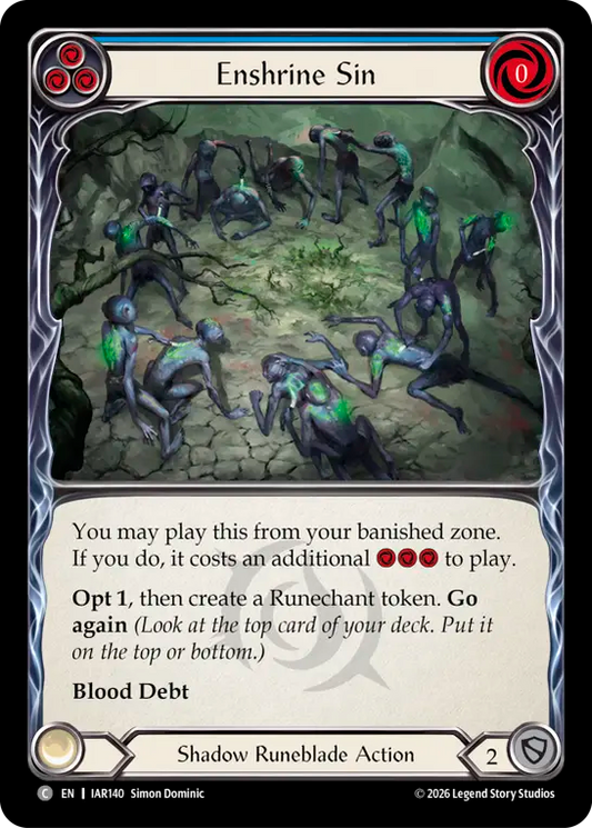 Enshrine Sin (Blue)