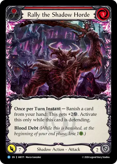 Rally the Shadow Horde (Red)