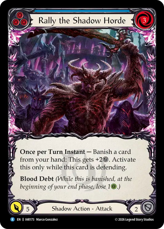 Rally the Shadow Horde (Blue)
