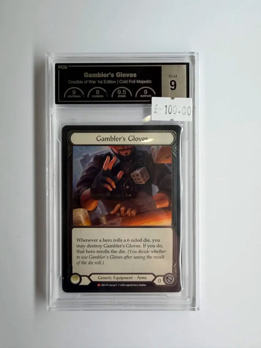 FAB Slab - Gambler's Gloves Cold Foil PCG 9