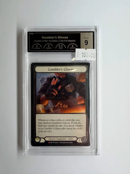 FAB Slab - Gambler's Gloves Cold Foil PCG 9