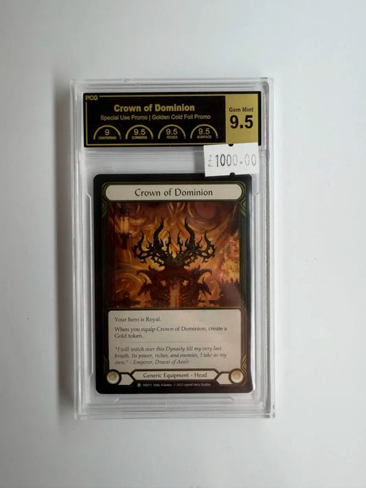 FAB Slab - Crown of Dominion Gold Cold Foil PCG 9.5