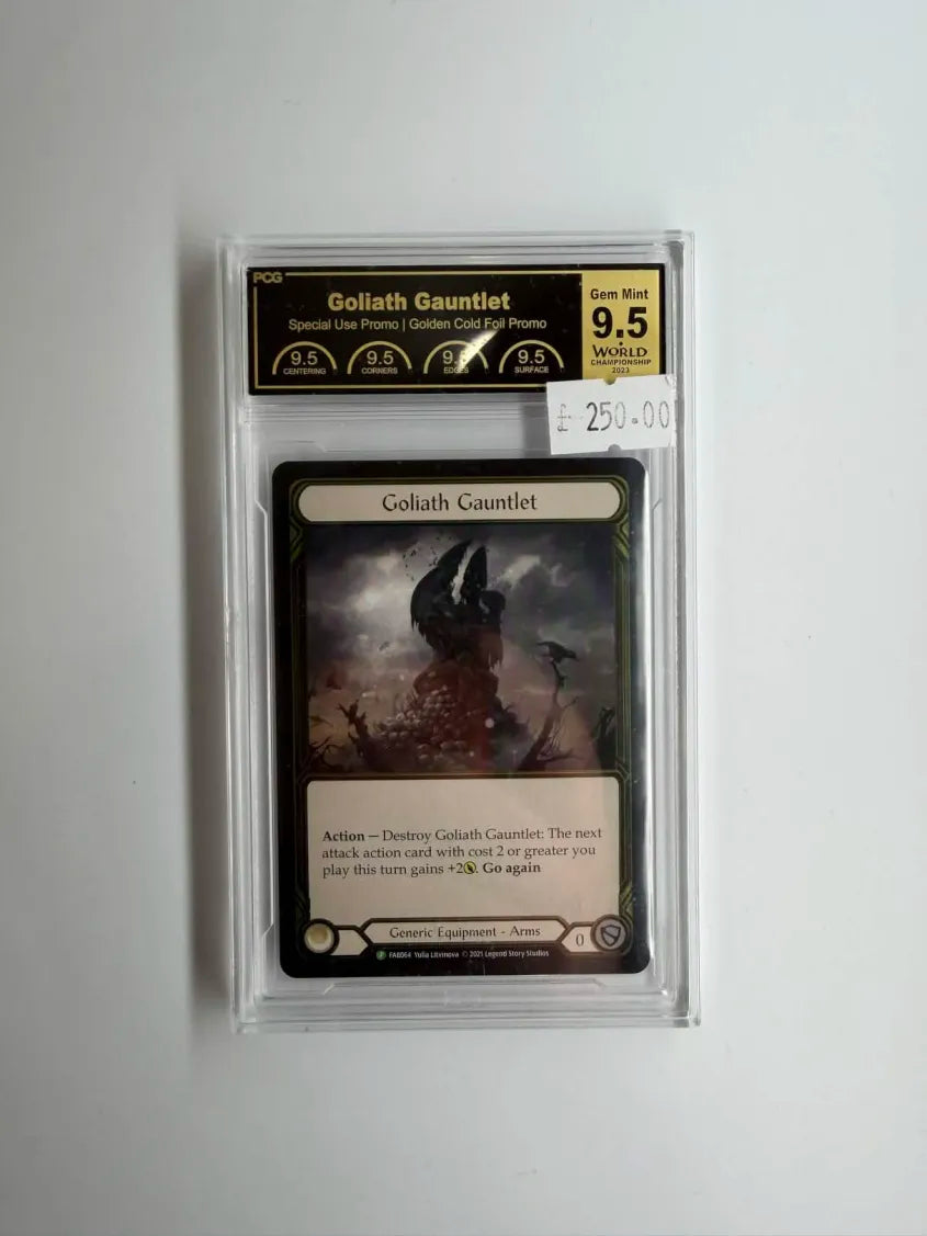 FAB Slab - Goliath Gauntlet Gold Cold Foil PCG 9.5