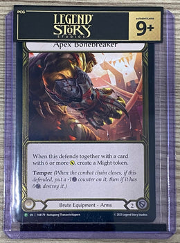 FAB Slab - Apex Bonebreaker Gold Cold Foil Toploader