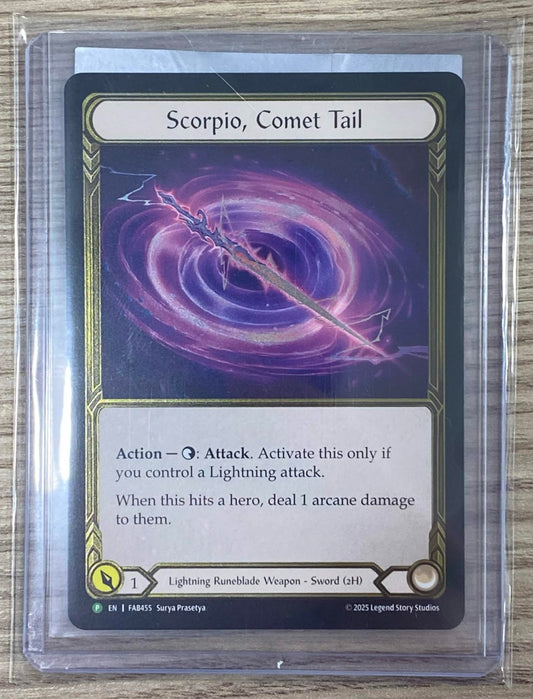 FAB Slab - Scorpio Comet Tail Gold Cold Foil Toploader