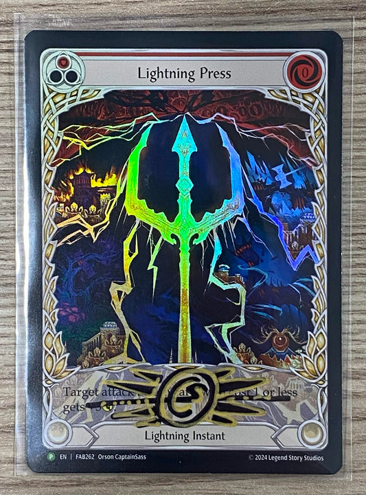 FAB Slab - Lightning Press Rainbow Foil Promo Artist Signed
