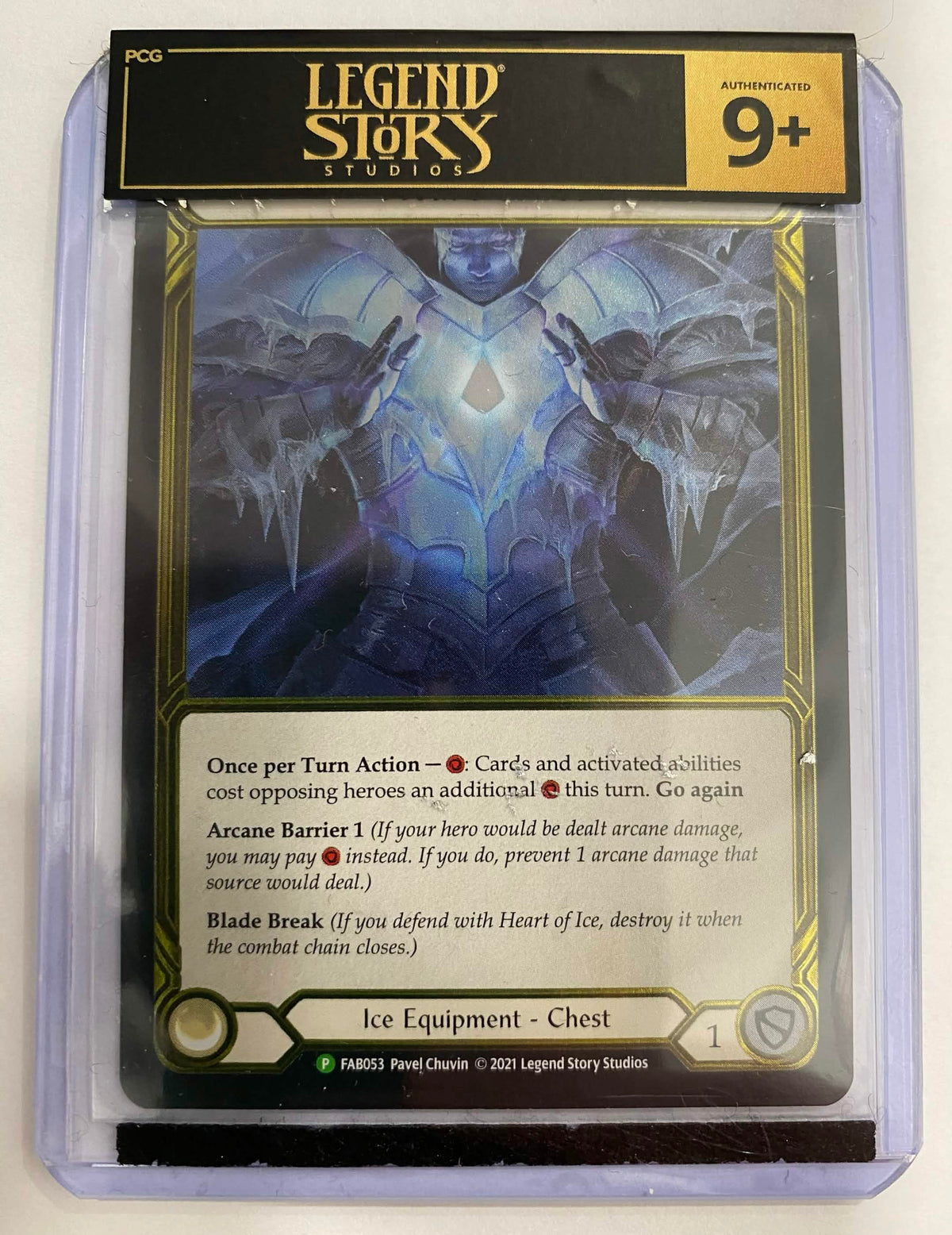 FAB Slab - Heart of Ice Gold Cold Foil Toploader