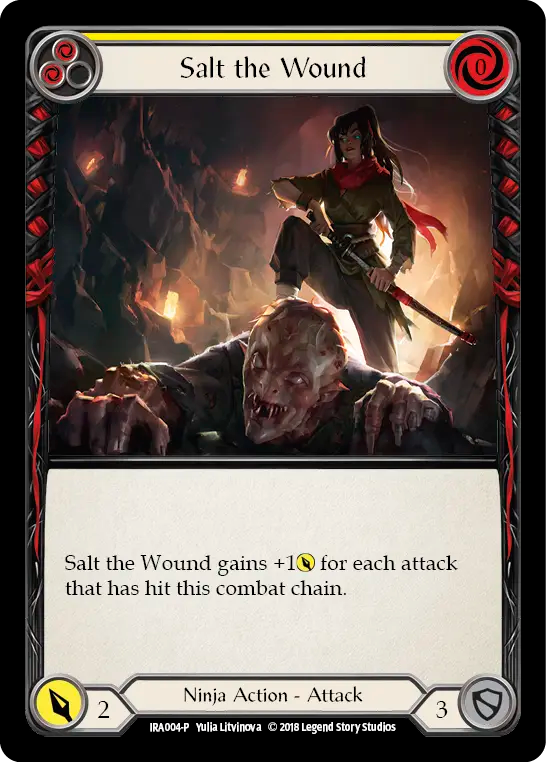 Saler la plaie (jaune)