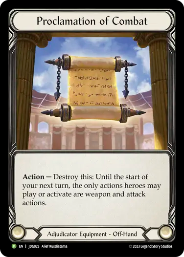 Proclamation of Combat