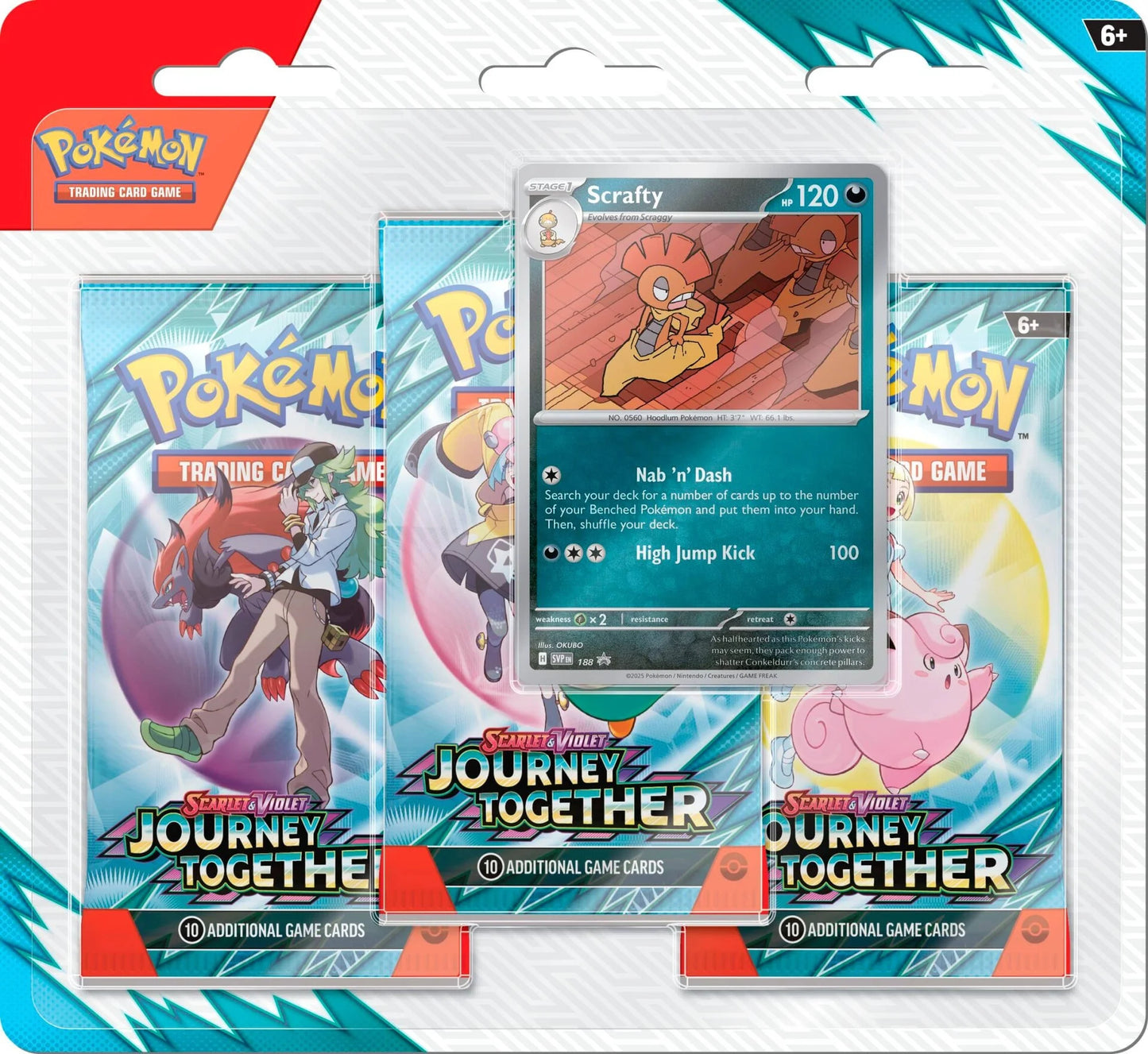 Pokemon Scarlet & Violet 9 - Journey Together 3-Pack Blister