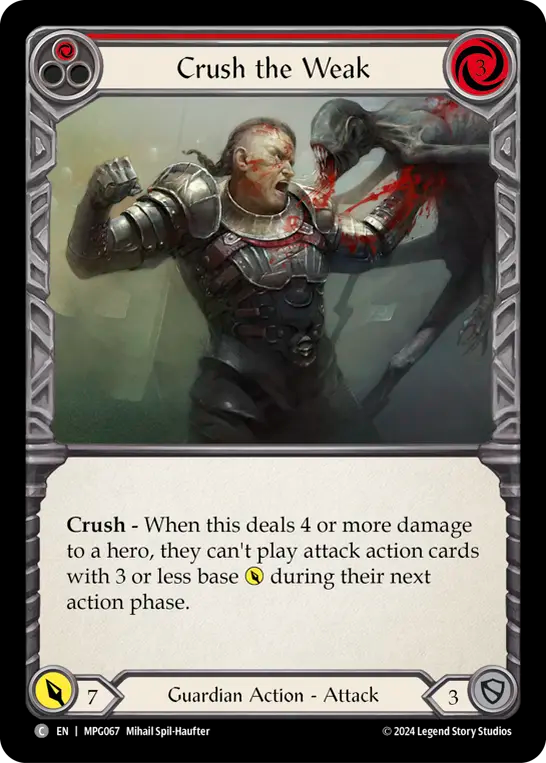 Crush the Weak (Red)