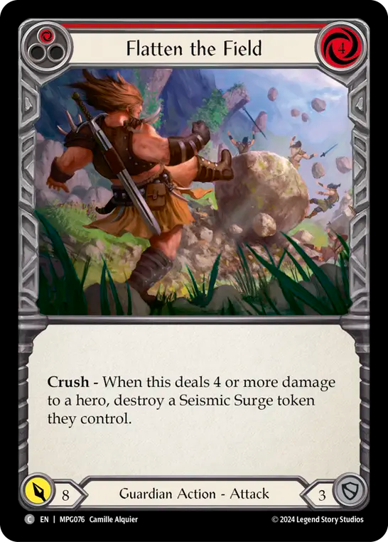 Flatten the Field (Red)