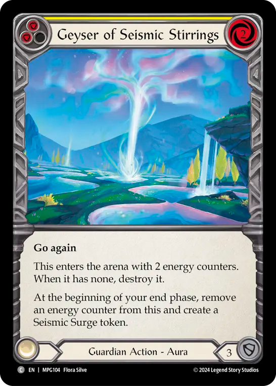 Geyser of Seismic Stirrings (Yellow)