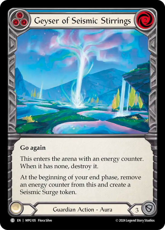Geyser of Seismic Stirrings (Blue)