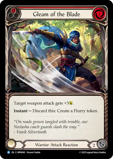 Gleam Of The Blade (Red)