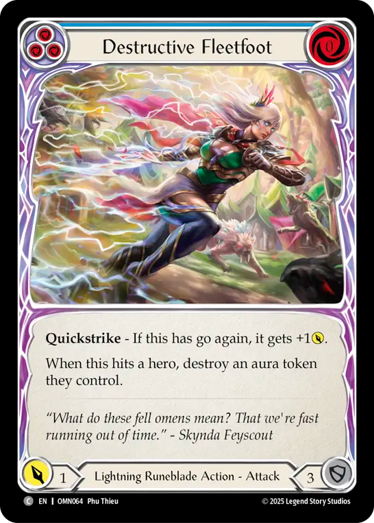 Destructive Fleetfoot (Blue)