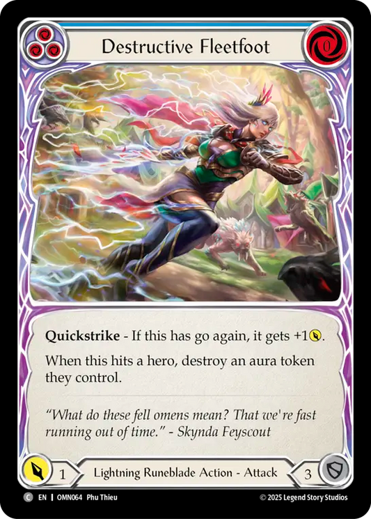 Destructive Fleetfoot (Blue)