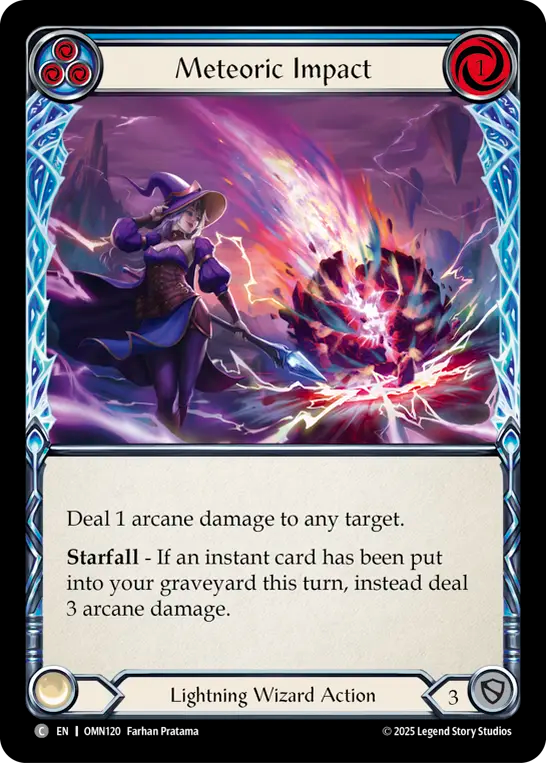 Meteoric Impact (Blue)